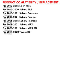 Load image into Gallery viewer, Scion FRS 2013-2016 / Subaru BRZ 2013-2020 / Crosstrek 2013-2021 / Forester 2009-2021 / Impreza 2008-2016 / STI 2008-2021 / WRX 2008-2021 / Toyota 86 2017-2020 Heavy Duty Steel Tow Hook Adapter Screw
