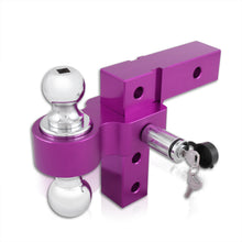Load image into Gallery viewer, Universal 2&quot; Adjustable Ball Tow Hitch Purple
