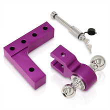Load image into Gallery viewer, Universal 2&quot; Adjustable Ball Tow Hitch Purple
