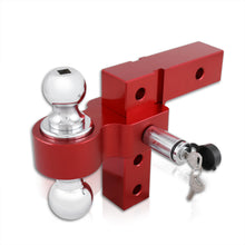 Load image into Gallery viewer, Universal 2&quot; Adjustable Ball Tow Hitch Red
