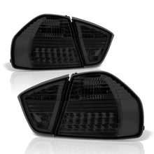 Load image into Gallery viewer, BMW 3 Series E90 4 Door 2005-2009 LED Tail Lights Chrome Housing Smoke Len
