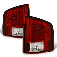 Load image into Gallery viewer, Chevrolet S10 Truck 1994-2004 / GMC Sonoma 1994-2004 / Isuzu Hombre 1996-2000 LED Tail Lights Chrome Housing Red Len
