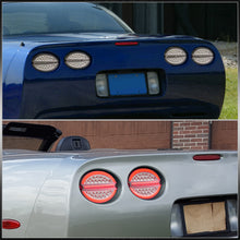 Load image into Gallery viewer, Chevrolet Corvette C5 1997-2004 LED Tail Lights Chrome Housing Clear Len (Includes Hyperflash Harness)
