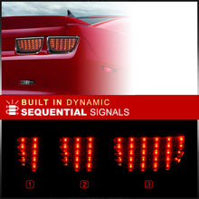 Load image into Gallery viewer, Chevrolet Camaro 2010-2013 Sequential LED Tail Lights Chrome Housing Smoke Len
