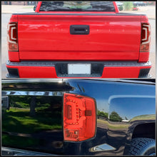 Load image into Gallery viewer, Chevrolet Silverado 1500 2014-2018 / 1500LD 2019 / 2500HD 3500HD 2015-2019 / GMC Sierra 3500HD Dually 2015-2019 LED Bar Tail Lights Red Housing Clear Len White Tube (Excluding OEM LED Models)

