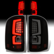 Load image into Gallery viewer, Chevrolet Silverado 2007-2013 LED Bar Tail Lights Black Housing Smoke Len White Tube
