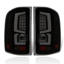 Load image into Gallery viewer, Chevrolet Silverado 2007-2013 LED Bar Tail Lights Black Housing Smoke Len White Tube
