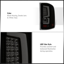 Load image into Gallery viewer, Chevrolet Silverado 2007-2013 LED Bar Tail Lights Black Housing Smoke Len White Tube
