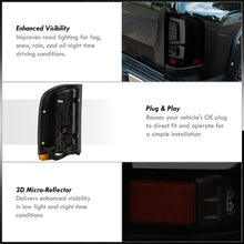 Load image into Gallery viewer, Chevrolet Silverado 2007-2013 LED Bar Tail Lights Black Housing Smoke Len White Tube
