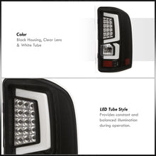 Load image into Gallery viewer, Chevrolet Silverado 2007-2013 LED Bar Tail Lights Black Housing Clear Len White Tube
