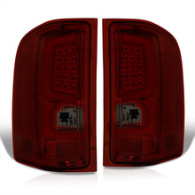 Load image into Gallery viewer, Chevrolet Silverado 2007-2013 LED Bar Tail Lights Chrome Housing Red Smoke Len White Tube
