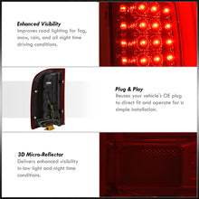 Load image into Gallery viewer, Chevrolet Silverado 2007-2013 LED Bar Tail Lights Chrome Housing Red Smoke Len White Tube
