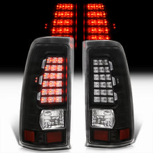 Load image into Gallery viewer, Chevrolet Silverado 1999-2006 / GMC Sierra 1999-2006 LED Tail Lights Black Housing Clear Len
