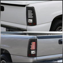 Load image into Gallery viewer, Chevrolet Silverado 1999-2006 / GMC Sierra 1999-2006 LED Tail Lights Black Housing Clear Len
