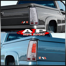 Load image into Gallery viewer, Chevrolet Silverado 1999-2006 / GMC Sierra 1999-2006 LED Tail Lights Chrome Housing Clear Len
