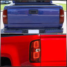 Load image into Gallery viewer, Chevrolet Colorado 2015-2022 / GMC Canyon 2015-2022 LED Bar Tail Lights Chrome Housing Red Len

