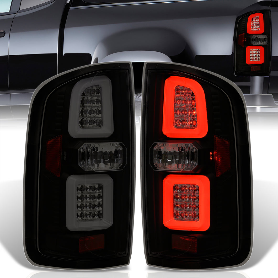 Chevrolet Colorado 2015-2022 / GMC Canyon 2015-2022 LED Bar Tail Lights Black Housing Smoke Len