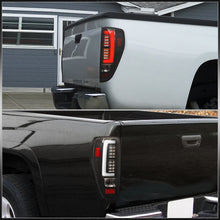 Load image into Gallery viewer, Chevrolet Colorado 2004-2012 LED Bar Tail Lights Black Housing Clear Len White Tube
