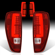 Load image into Gallery viewer, Chevrolet Colorado 2004-2012 LED Bar Tail Lights Chrome Housing Red Len White Tube
