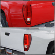 Load image into Gallery viewer, Chevrolet Colorado 2004-2012 LED Bar Tail Lights Chrome Housing Red Len White Tube
