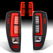 Load image into Gallery viewer, Chevrolet Colorado 2004-2012 LED Bar Tail Lights Black Housing Clear Len Red Tube

