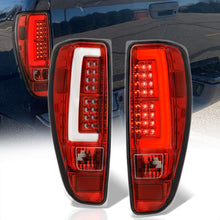 Load image into Gallery viewer, Chevrolet Colorado 2004-2012 LED Bar Tail Lights Red Housing Clear Len White Tube
