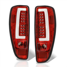 Load image into Gallery viewer, Chevrolet Colorado 2004-2012 LED Bar Tail Lights Red Housing Clear Len White Tube
