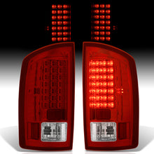 Load image into Gallery viewer, Dodge Ram 1500 2007-2008 / 2500 3500 2007-2009 LED Tail Lights Chrome Housing Red Len
