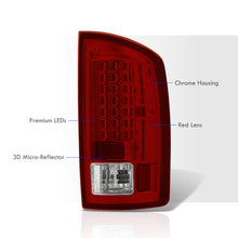 Load image into Gallery viewer, Dodge Ram 1500 2007-2008 / 2500 3500 2007-2009 LED Tail Lights Chrome Housing Red Len
