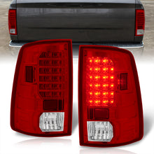 Load image into Gallery viewer, Dodge Ram 1500 2009-2018 / 2500 3500 2010-2018 LED Tail Lights Chrome Housing Red Len (Excluding OEM LED Models)
