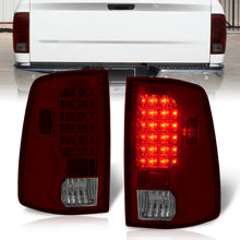 Load image into Gallery viewer, Dodge Ram 1500 2009-2018 / 2500 3500 2010-2018 LED Tail Lights Chrome Housing Red Smoke Len (Excluding OEM LED Models)
