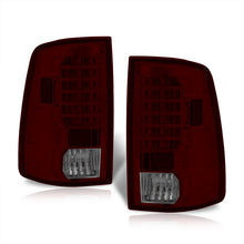 Load image into Gallery viewer, Dodge Ram 1500 2009-2018 / 2500 3500 2010-2018 LED Tail Lights Chrome Housing Red Smoke Len (Excluding OEM LED Models)
