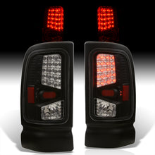 Load image into Gallery viewer, Dodge Ram 1500 1994-2001 / 2500 3500 1994-2002 LED Tail Lights Black Housing Clear Len
