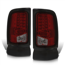 Load image into Gallery viewer, Dodge Ram 1500 1994-2001 / 2500 3500 1994-2002 LED Tail Lights Chrome Housing Red Smoke Len
