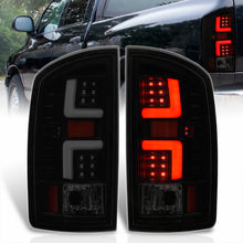 Load image into Gallery viewer, Dodge Ram 1500 2002-2006 / 2500 3500 2003-2006 LED Bar Tail Lights Black Housing Smoke Len White Tube (Excluding OEM LED Models)
