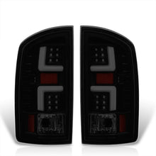 Load image into Gallery viewer, Dodge Ram 1500 2002-2006 / 2500 3500 2003-2006 LED Bar Tail Lights Black Housing Smoke Len White Tube (Excluding OEM LED Models)
