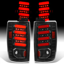 Load image into Gallery viewer, Ford Expedition 1997-2002 LED Bar Tail Lights Black Housing Clear Len Red Tube
