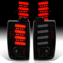 Load image into Gallery viewer, Ford Expedition 1997-2002 LED Bar Tail Lights Black Housing Smoke Len White Tube
