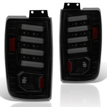 Load image into Gallery viewer, Ford Expedition 1997-2002 LED Bar Tail Lights Black Housing Smoke Len White Tube
