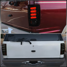 Load image into Gallery viewer, Ford Expedition 1997-2002 LED Bar Tail Lights Black Housing Smoke Len White Tube
