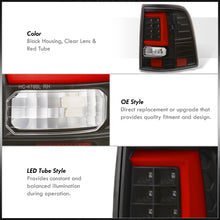 Load image into Gallery viewer, Ford Explorer 2002-2005 LED Bar Tail Lights Black Housing Clear Len Red Tube
