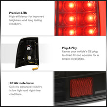 Load image into Gallery viewer, Ford Explorer 2002-2005 LED Bar Tail Lights Black Housing Clear Len Red Tube
