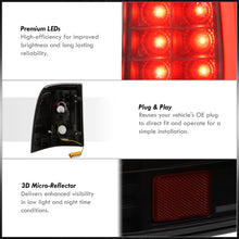 Load image into Gallery viewer, Ford Explorer 2002-2005 LED Bar Tail Lights Black Housing Smoke Len White Tube
