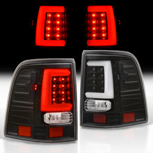 Load image into Gallery viewer, Ford Explorer 2002-2005 LED Bar Tail Lights Black Housing Clear Len White Tube
