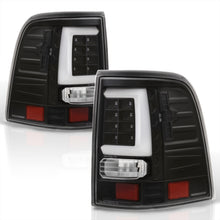 Load image into Gallery viewer, Ford Explorer 2002-2005 LED Bar Tail Lights Black Housing Clear Len White Tube
