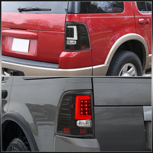 Load image into Gallery viewer, Ford Explorer 2002-2005 LED Bar Tail Lights Black Housing Clear Len White Tube
