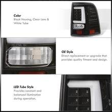 Load image into Gallery viewer, Ford Explorer 2002-2005 LED Bar Tail Lights Black Housing Clear Len White Tube
