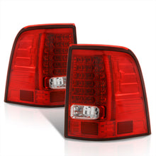 Load image into Gallery viewer, Ford Explorer 2002-2005 LED Tail Lights Chrome Housing Red Len
