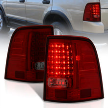 Load image into Gallery viewer, Ford Explorer 2002-2005 LED Tail Lights Chrome Housing Red Smoke Len
