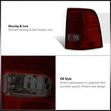 Load image into Gallery viewer, Ford Explorer 2002-2005 LED Tail Lights Chrome Housing Red Smoke Len
